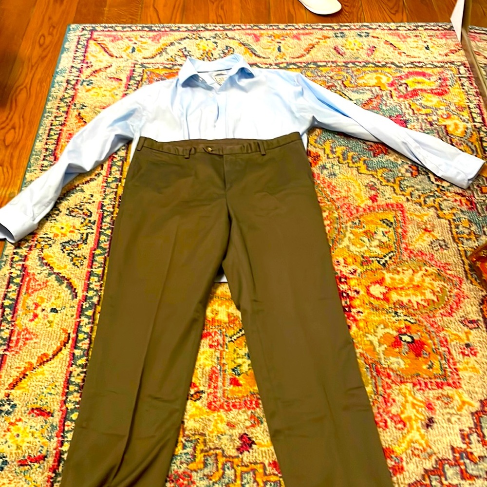 Jos A Bank bundle! Dress shirt (17-35)and pants size 36x30